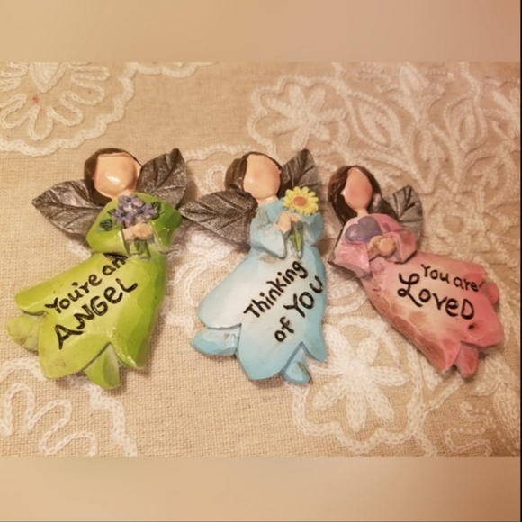 Other - NEW Angel Magnets Whimsical Three Piece Set Thinking of you